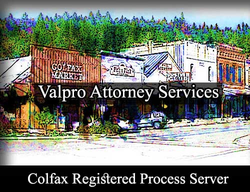 Registered Process Server in Colfax California