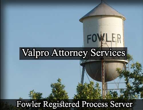 Registered Process Server in Fowler California