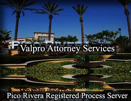 Registered Process Server Pico Rivera California