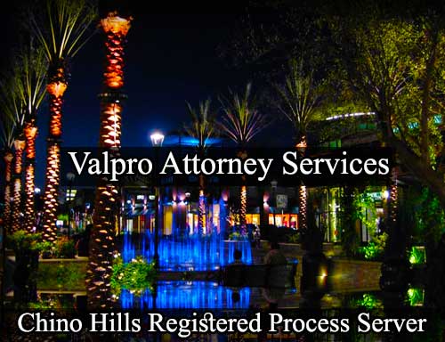 Registered Process Server Chino Hills California