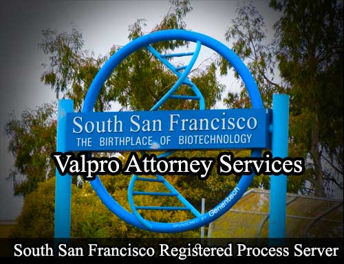 Registered Process Server South San Francisco California