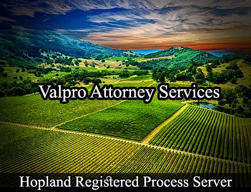 Registered Process Server Hopland California