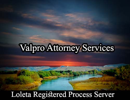 Registered Process Server Loleta California