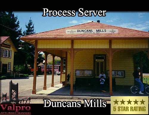 Process Server Duncans Mills