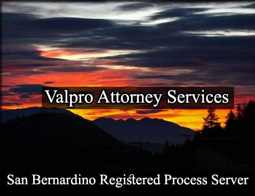Registered Process Server in San Bernardino California