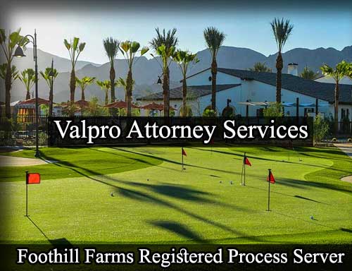 Registered Process Server in Foothill Farms California