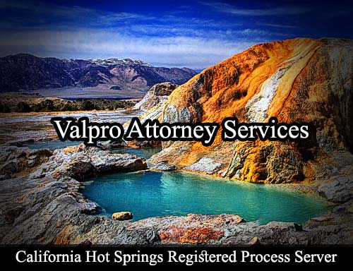 Registered Process Server California Hot Springs