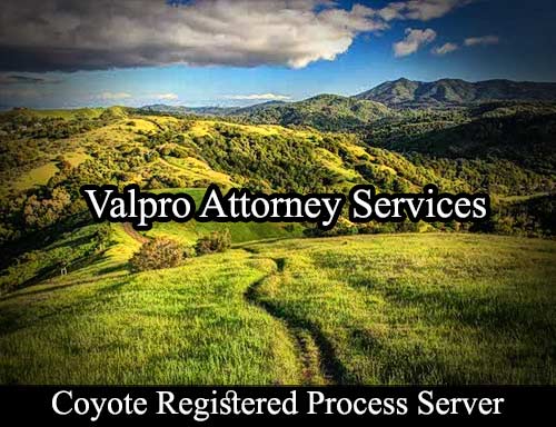 Registered Process Server Coyote California