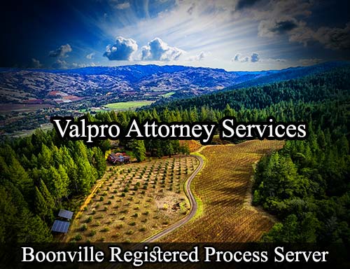 Registered Process Server Boonville California