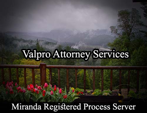 Registered Process Server Miranda California